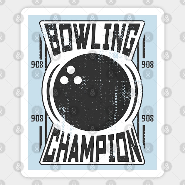 Bowling Champion Magnet by ArtStopCreative